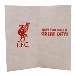 Liverpool FC Birthday Card Retro