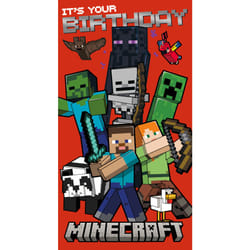 Minecraft Birthday Card