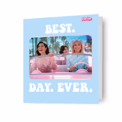 Barbie Movie 'Best Day Ever' Birthday Card