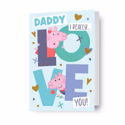 Peppa Pig Valentine's Day Card To Daddy