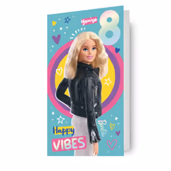 Barbie Age 8 Birthday Card