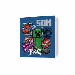 Minecraft 'Son' Birthday Card