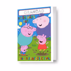 PEPPA PIG STICKER FATHER'S DAY CARD