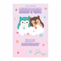 Squishmallows 'Sister' Birthday Card