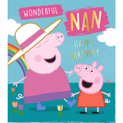 Peppa Pig 'Wonderful Nan' Birthday Card