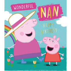Peppa Pig 'Wonderful Nan' Birthday Card