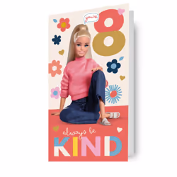 Barbie Age 8 Birthday Card