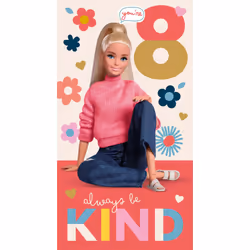 Barbie Age 8 Birthday Card