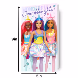 Barbie 'Granddaughter' Birthday Card