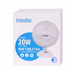 ExtraStar 9" Oscillating Electric Table Fan 2 Speed