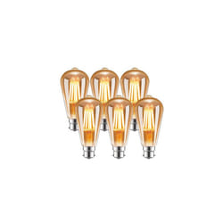 4W LED Filament Light Bulb B22, 2200K, Pack of 6