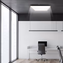 48W LED Square Ceiling Light CCT Tri-tone 3000k-6500k, 5500 Lumen, Black Edge