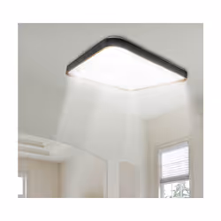 48W LED Square Ceiling Light CCT Tri-tone 3000k-6500k, 5500 Lumen, Black Edge