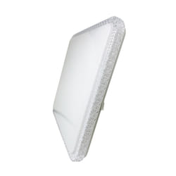 48W LED Square Ceiling Light Adjustable Colour Temperature Tri-tone 3000k, 4200K, 6500k, 5500 Lumen, Arylic Crystal Edge