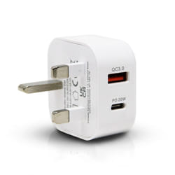 Fast Charging 5V 3A USB+Type-C Home Plug Charger