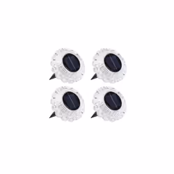 Solar Acrylic Decking Light (Set of 4)