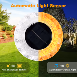 Solar Acrylic Decking Light (Set of 4)