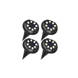 Solar Outdoor Garden Light IP65 Cool White 6500K, Pack of 4