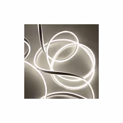 Neon LED Strip 5M Cable with Power Adapter, 8.5W/M, Cold Light 6500K