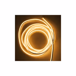 Neon LED Strip 5M Cable with Power Adapter, 8.5W/M, Warm Light 3000K