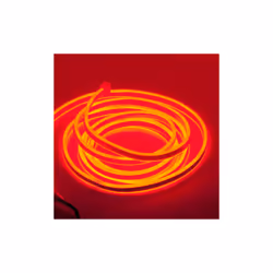 Neon LED Strip 5M Cable with Power Adapter, 8.5W/M, Red Light