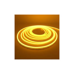 Neon LED Strip 5M Cable with Power Adapter, 8.5W/M, Lemon Yellow Light