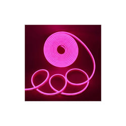 Neon LED Strip 5M Cable with Power Adapter, 8.5W/M, Pink Light