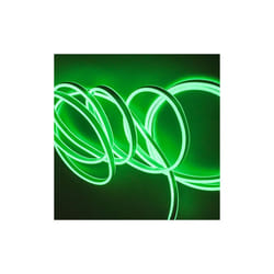 Neon LED Strip 5M Cable with Power Adapter, 8.5W/M, Green Light
