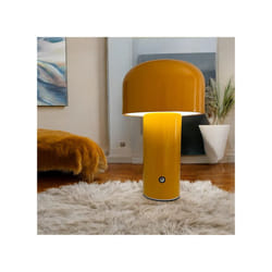 LED Desk Lamp Rechargeable, Mushroom Shape, 3 Colour Change, Dimmable