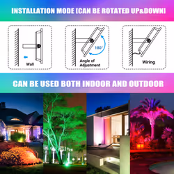 50W RGB LED Flood Light, 16 colours, IP65