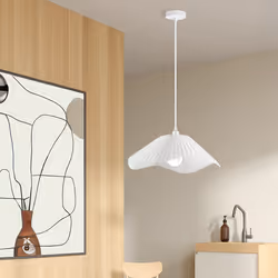 ExtraStar Faux Silk Lampshade ceiling light, E27 Lamp Holder- bulbs not included