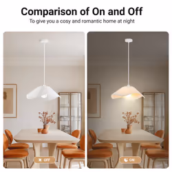 ExtraStar Faux Silk Lampshade ceiling light, E27 Lamp Holder- bulbs not included