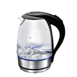 1.7L Durable Glass and Stainless Steel Electric Kettle with LED Indicator Light