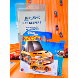 '94 Toyota Supra (Orange) 3/5 Tooned - 2023-211/250 (Short Card) - COMES IN A KLAS CAR KEEPER PROTECTIVE COLLECTORS CASE - HKG62