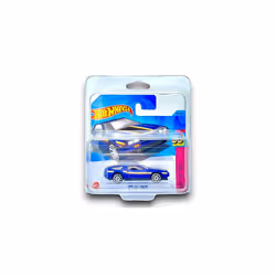DMC Delorean (Dark Matt Blue) - 8/10 HW: The '80s - 2023-101/250 (Short Card) - COMES IN A KLAS CAR KEEPER PROTECTOR COLLECTO ...