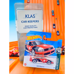 Audi '90 Quattro (Red) 6/10 Retro Racers - 2023-77/250 (Short Card) - COMES IN A KLAS CAR KEEPER SHORT CARD PROTECTOR CASE - HKJ81
