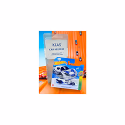 Mad Mike Drift Attack (White & Blue) 5/10 HW Exotics - 2023-209/250 (Short Card) - COMES IN A KLAS CAR KEEPER SHORT CARD PROTECTOR CASE - HKG58