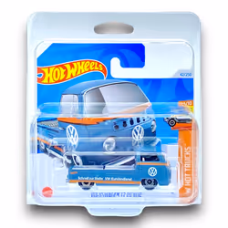 Volkswagen T2 Pickup (Grey & Orange) 1/10 HW Hot Trucks - 2024-42/250 (Short Card) - COMES IN A KLAS CAR KEEPER SHORT CARD PR ...