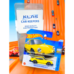 Porsche 911 Carrera RS 2.7 (Yellow & Black) 4/10 Factory Fresh - 2024-46/250 (Short Card) - COMES IN A KLAS CAR KEEPER SHORT CARD PROTECTOR CASE -