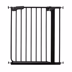Safetots Super Narrow Baby Gate - Black, 66.5 - 74cm