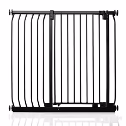 Safetots Extra Tall Elite Safety Gate - Matt Black, 98cm - 107cm
