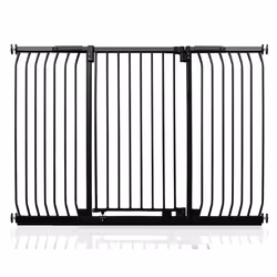 Safetots Extra Tall Elite Safety Gate - Matt Black, 152cm - 161cm