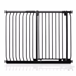 Safetots Extra Tall Elite Safety Gate - Matt Black, 116cm - 125cm