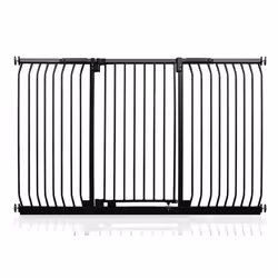 Safetots Extra Tall Elite Safety Gate - Matt Black, 188cm - 197cm