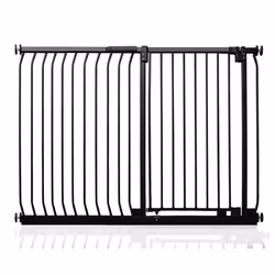 Safetots Extra Tall Elite Safety Gate - Matt Black, 134cm - 143cm