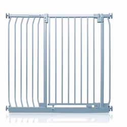 Safetots Extra Tall Elite Safety Gate - Matt Grey, 107cm - 116cm