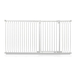 Safetots Extra Tall Elite Safety Gate - Matt White, 198cm - 207cm