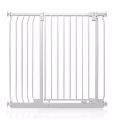Safetots Extra Tall Elite Safety Gate - Matt White, 98cm - 107cm