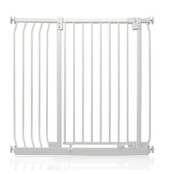 Safetots Extra Tall Elite Safety Gate - Matt White, 98cm - 107cm