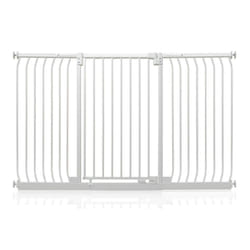 Safetots Extra Tall Elite Safety Gate - Matt White, 170cm - 179cm